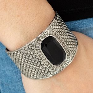 Black cuff bracelet